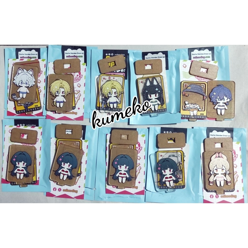 Jual Fanmerch Soiheo Dress Up DU Genshin Impact GI Flins, Honkai Star ...