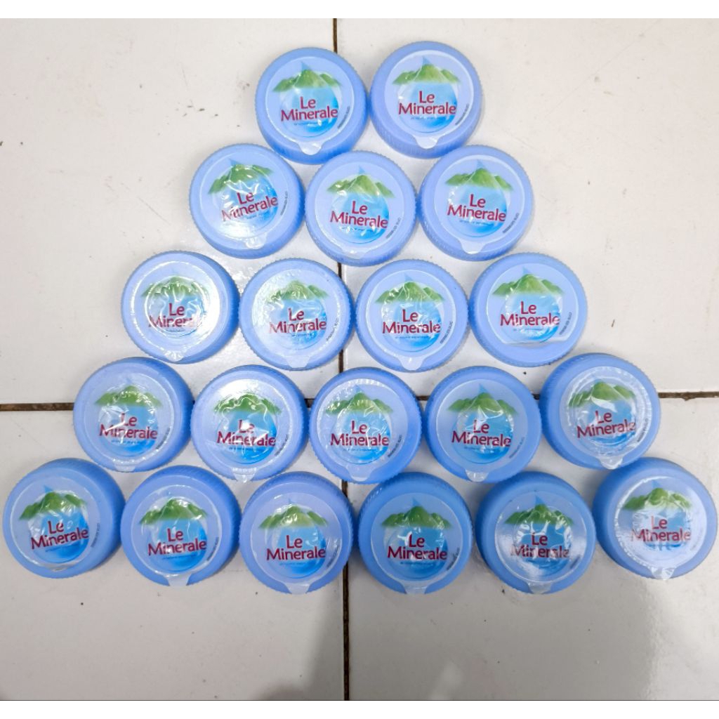 Jual Tutup Botol Le mineral 15 Liter (10 & 20 pcs) utuh | Shopee Indonesia