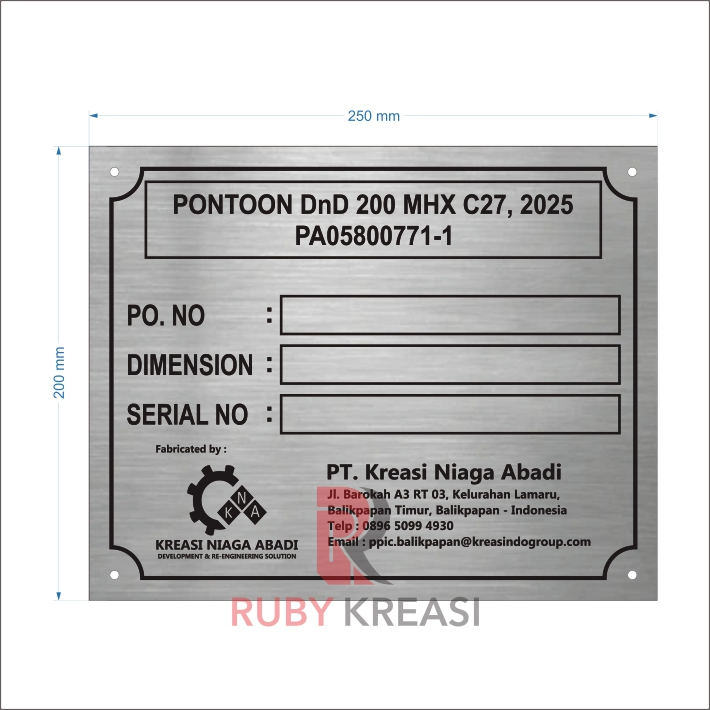Jual signage plate stainless custom | Shopee Indonesia