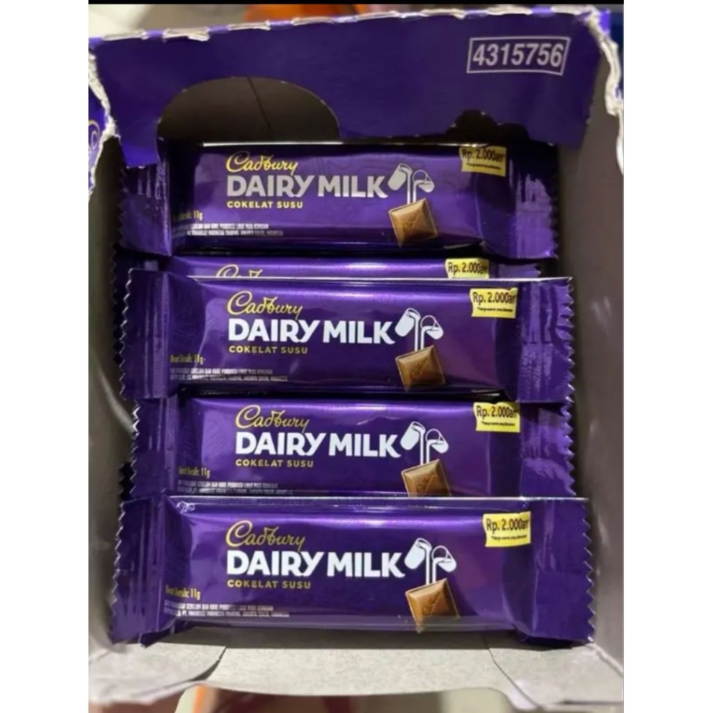 Jual CADBURY DARY MILK ISI 20 11G | Shopee Indonesia