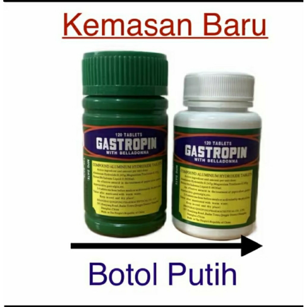 [COD] Gastropin 120 tablet - obat lambung, sakit maag, asam lambung AMPUH - best suplemen Shopee