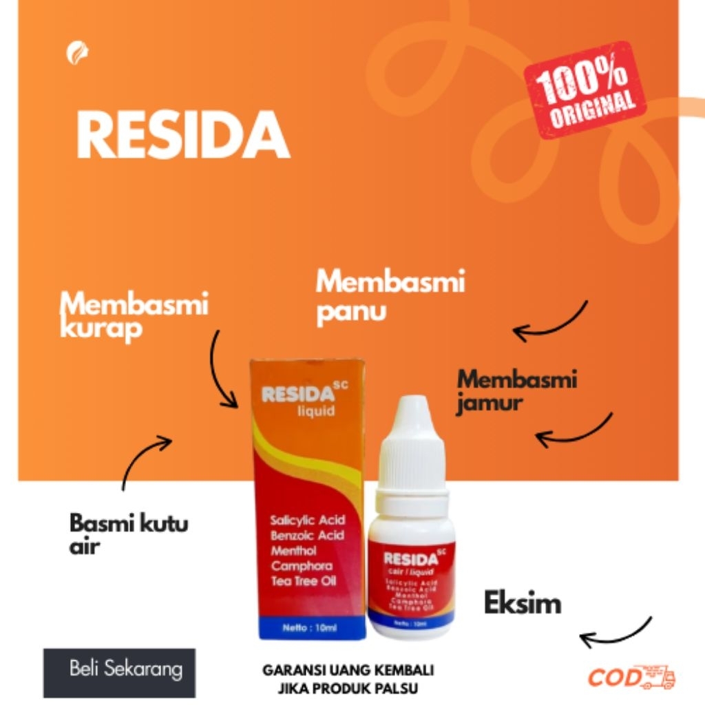Jual Resida Cair Obat Panu Kadas Kurap Cair Bpom | Shopee Indonesia