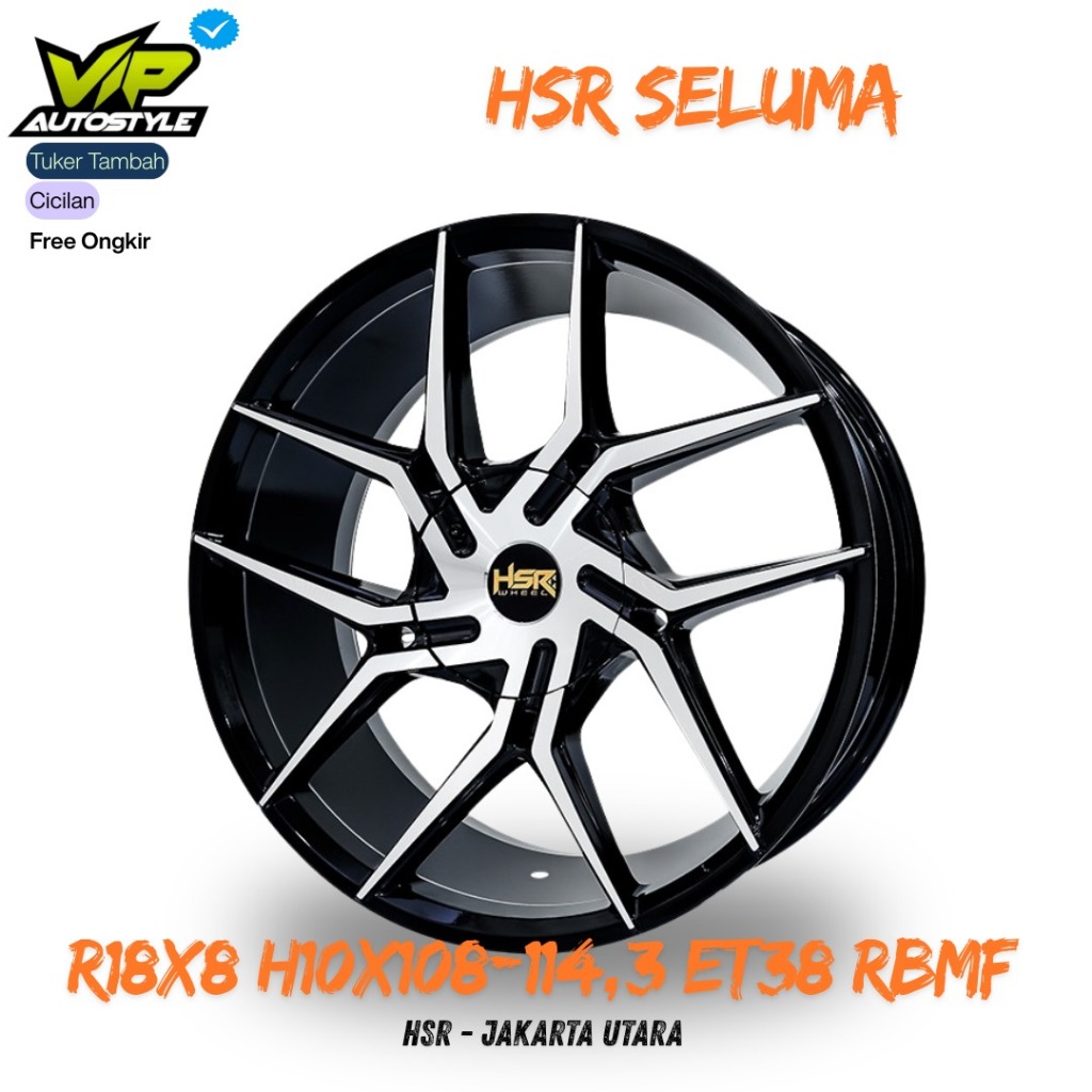 Jual Velg Racing Hsr SELUMA Ring 18 Lebar 8 Pcd 5X108-5X114,3 ET38 RBMF ...