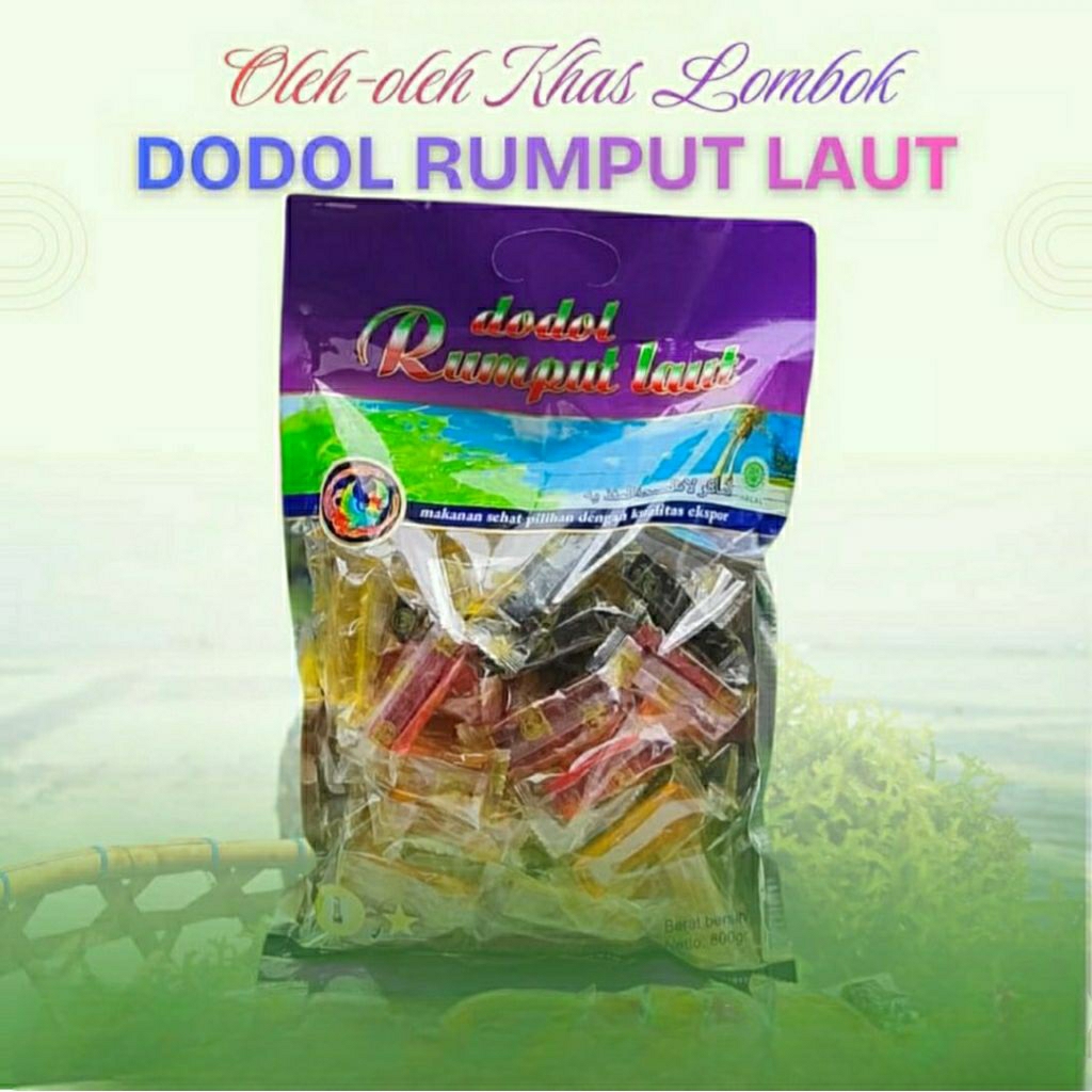 Jual Dodol dan Manisan Rumput Laut khas Lombok kemasan Jumbo 800 gr ...