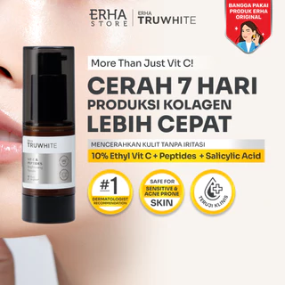[BEST SELLER] ERHA Truwhite Brightening Serum 20ml | Best Seller Vitamin C Serum | Favorit untuk Kulit Kusam, Bekas Jerawat & Glowing