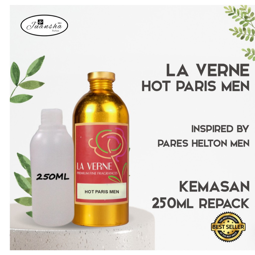 Jual bibit parfum murni HOT PARIS MEN | LA VERNE 250ML REPACK | Shopee ...