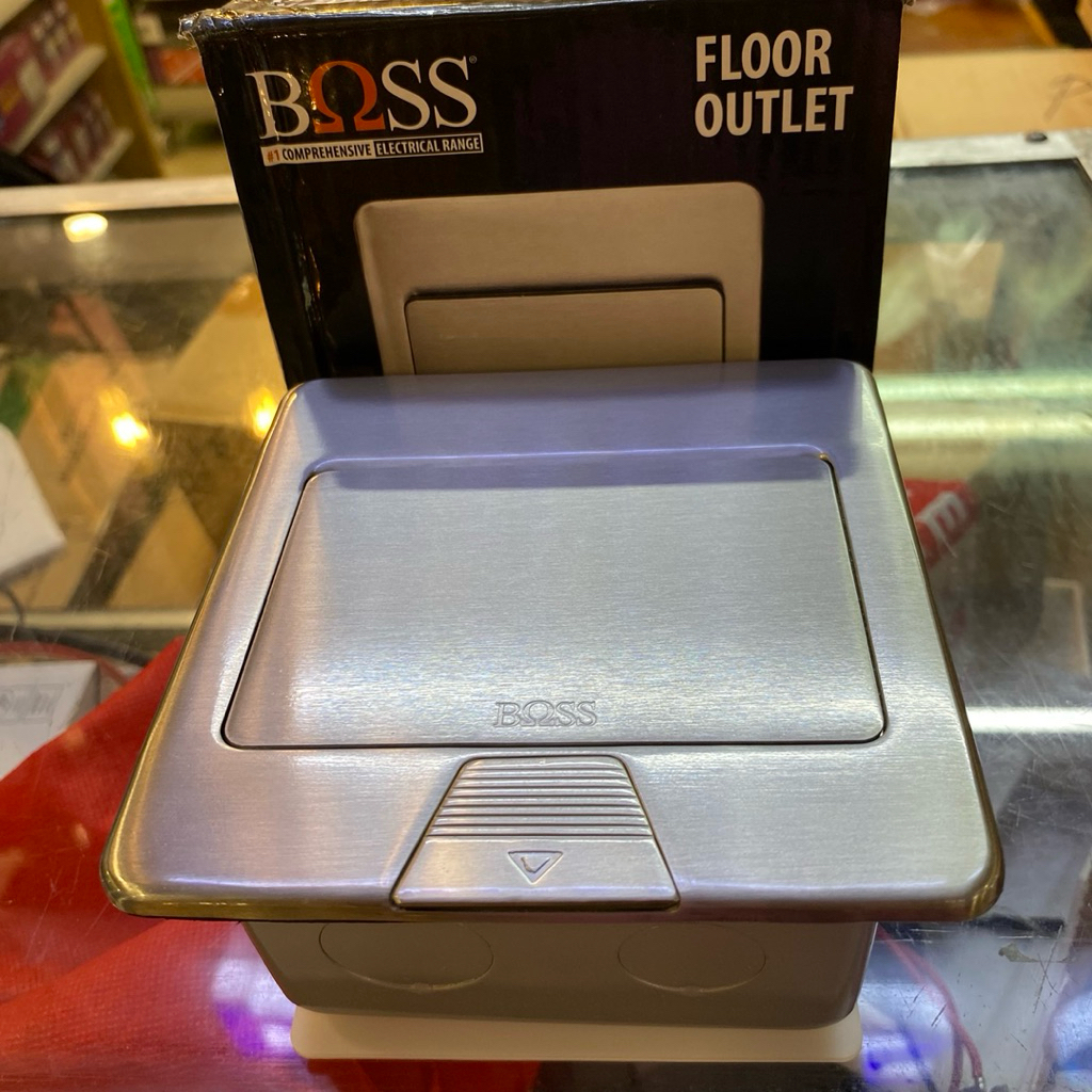 Jual Stop Kontak Lantai Boss (stop kontak universal dan blank) | Shopee ...