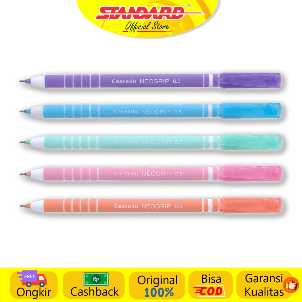 Standard - Pulpen AE7 Castello Neogrip 0.5 ( Alat Tulis / Pen / Ballpoint / Pena ) (3)