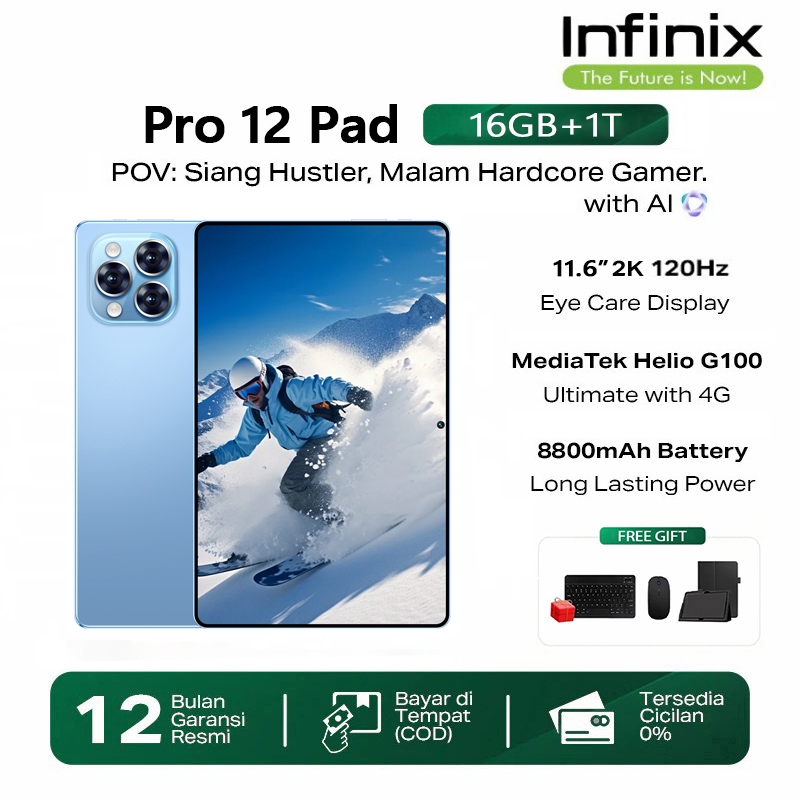 Jual INFINlX Baru Tablet PC Pad Pro 12 Asli Baru 11.6 Inci 5G Tablet ...