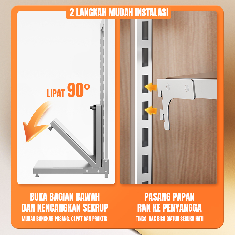 Jual Rak Penyimpanan Peralatan Masak, Rak Wajan dan Panci, Rak ...