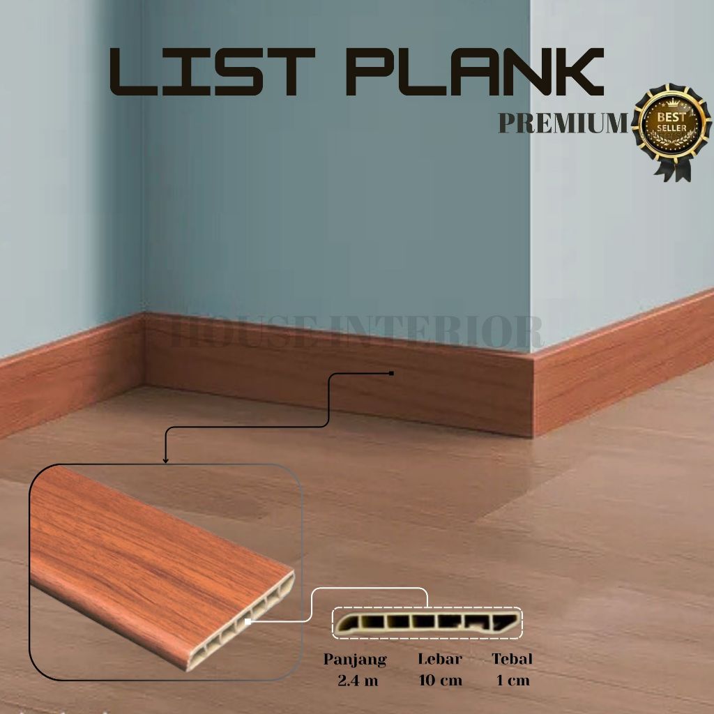 Jual LIST PLINT PVC/ PLINT LANTAI PVC/ LIST PLANK PVC LIST LANTAI ...