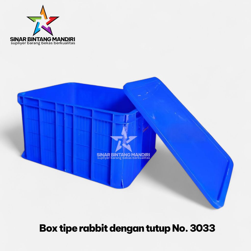Jual Box containar tipe rabbit dengan tutup No.3033 ukuran 48x33x27 cm ...