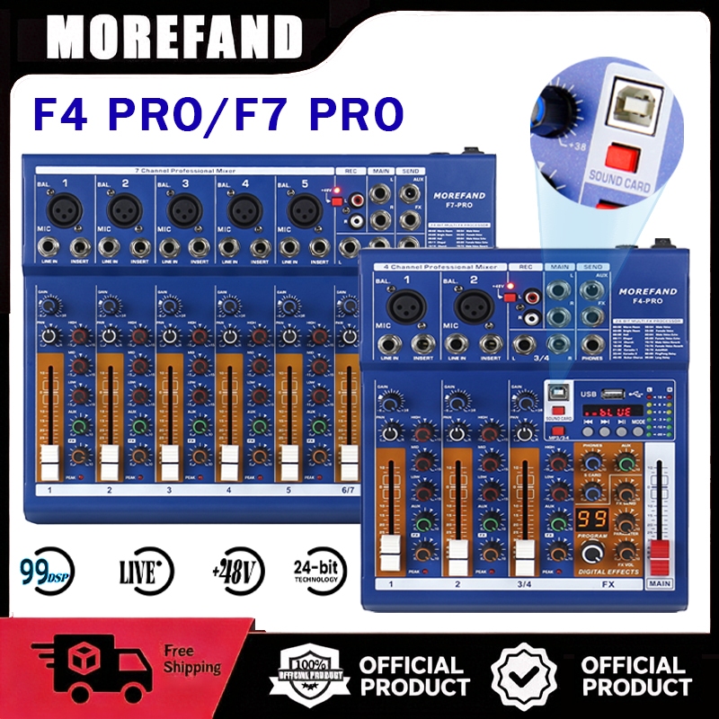 Jual MG04BT/F4 PRO MIXER AUDIO 4/7channel Support Bluetooth/USB/PC/MP3 ...