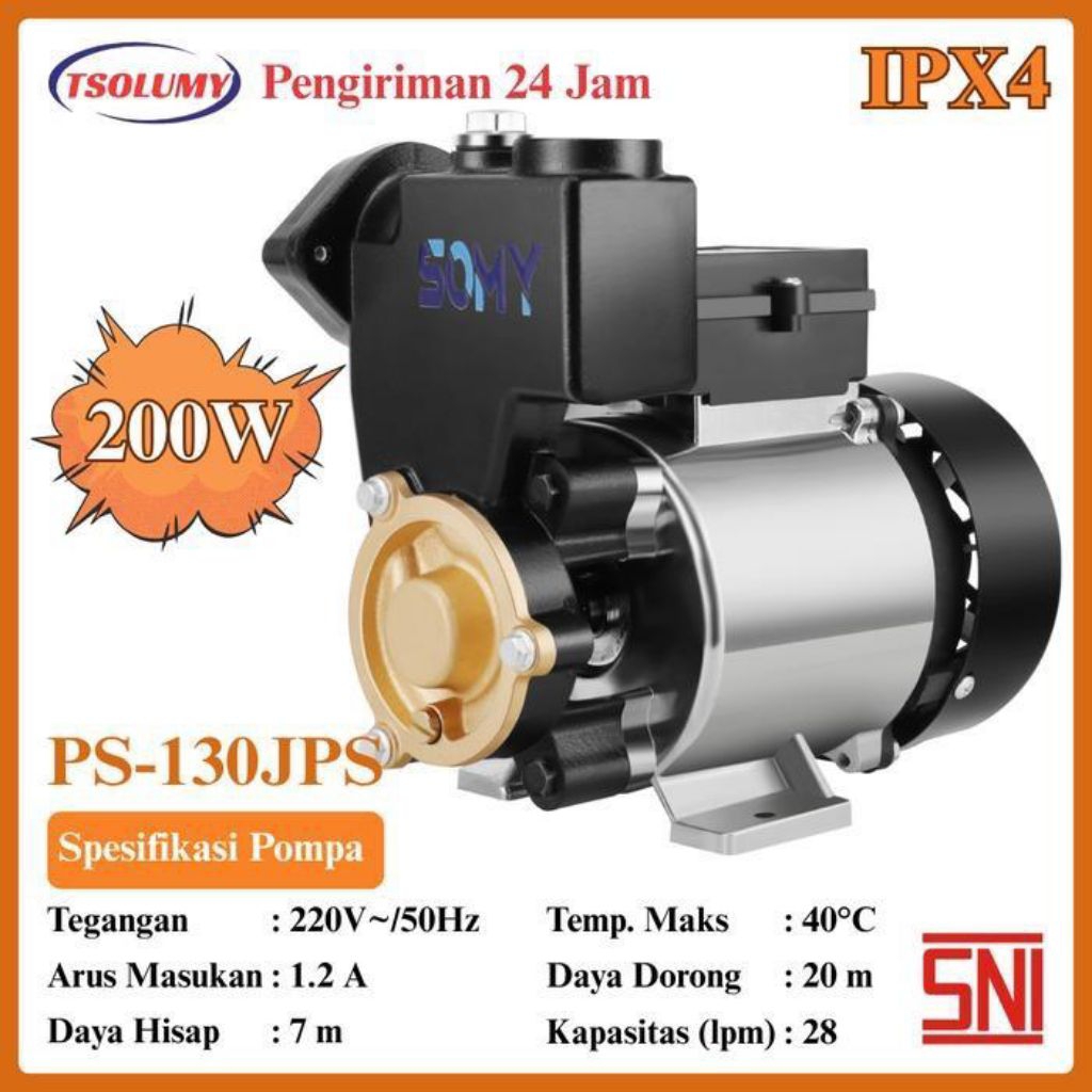 Jual Somy Pompa JET PUMP Air Sumur Rumah Tangga PS-JPS Mesin Semi ...