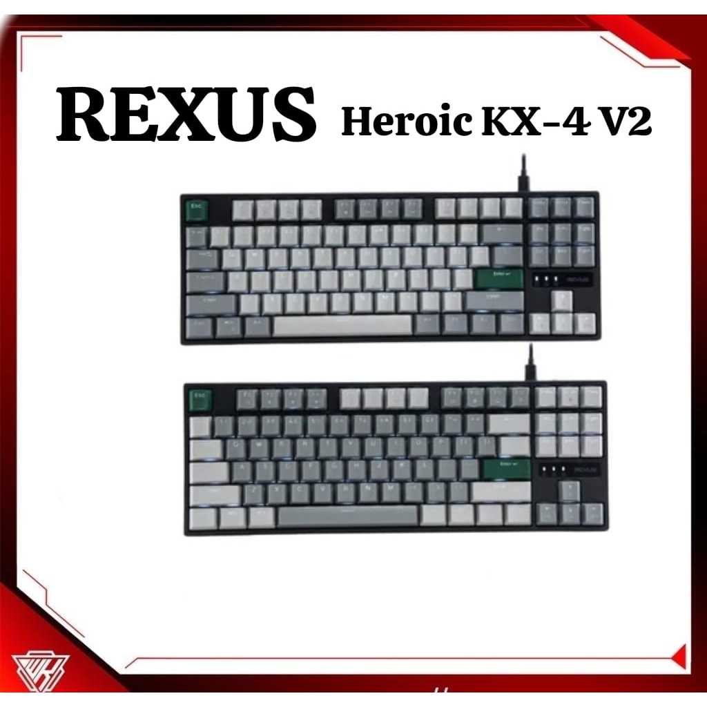 Jual Rexus Heroic KX4 V2 Keyboard Gaming Mechanical TKL Layout Hotswap ...