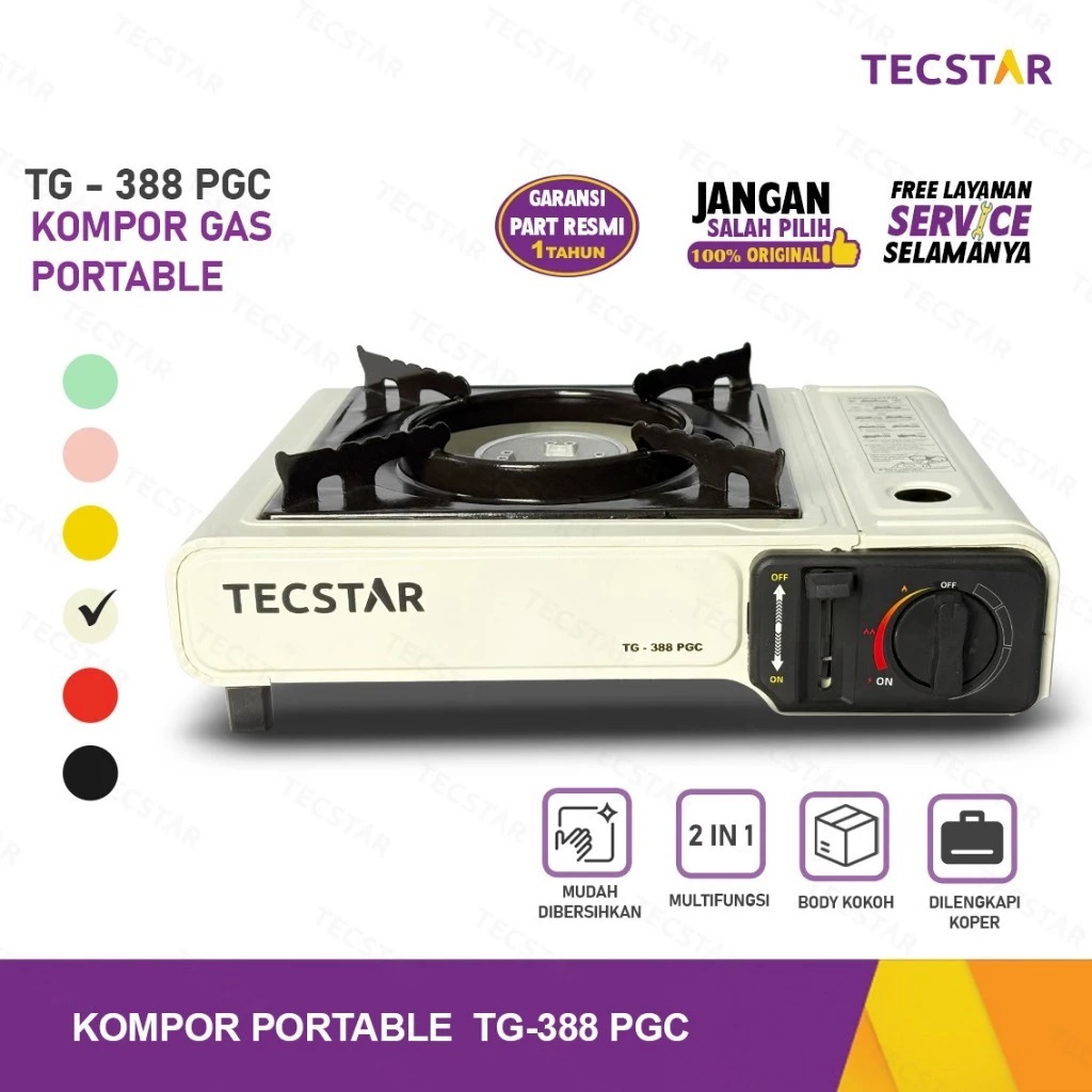 Jual KOMPOR PORTABLE TECSTAR TGC-388 PGC KOMPOR PORTABLE AESTETIC ...