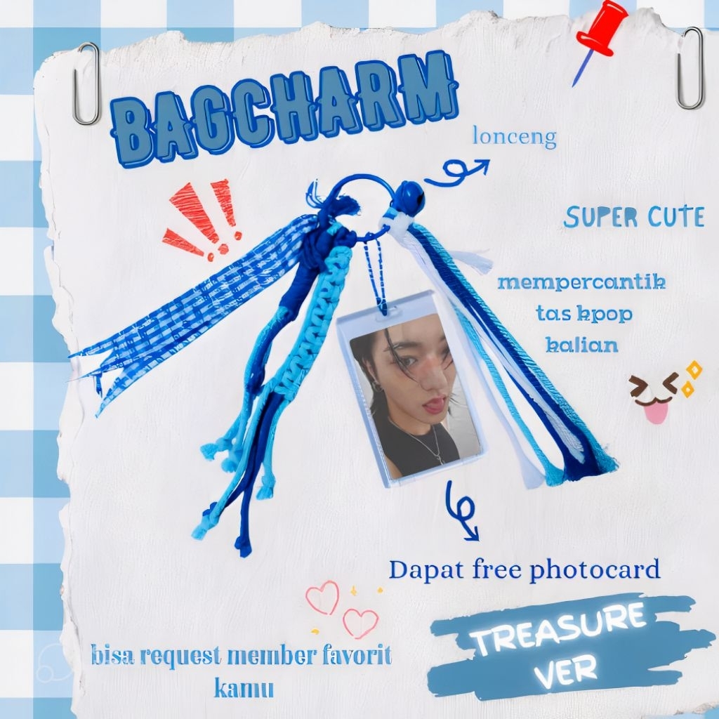 Jual BAGCHARM KEYCHAIN TREASURE°•[Gantungan Tas Kpop]~Asahi, Haruto ...