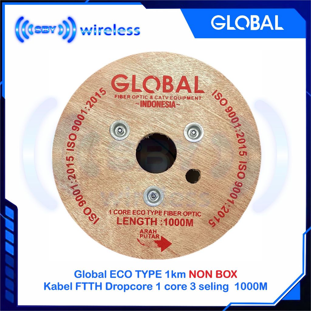 Jual GLOBAL ECO TYPE NON BOX ,Kabel FTTH Dropcore Drop core 1 core 3 ...