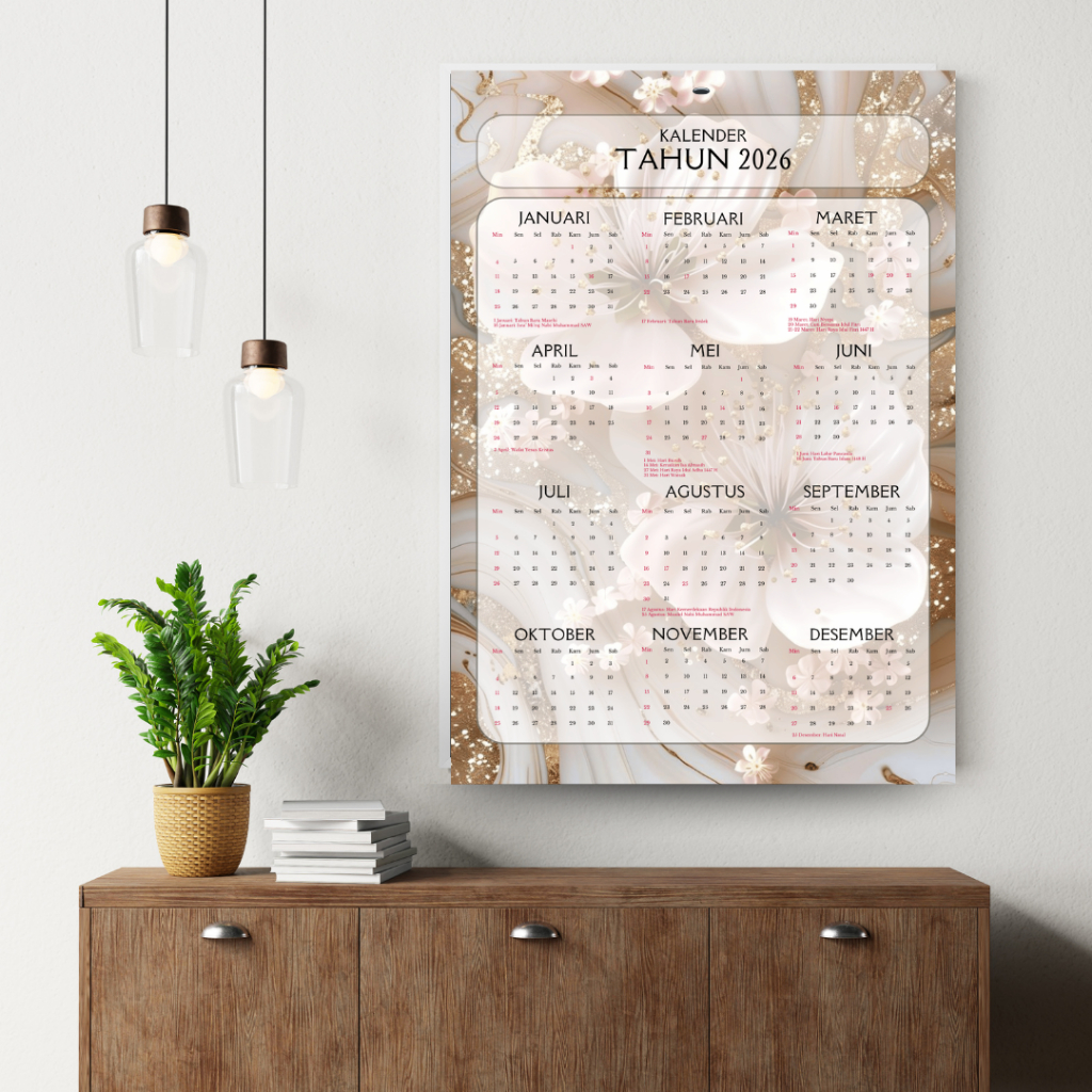 Jual Promo Kalender Dinding 2026 Kalender Gantung 2026 Best Seller ...