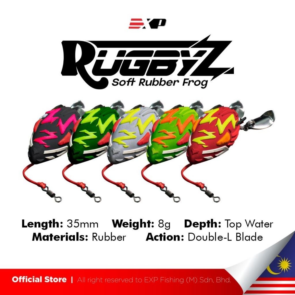 Jual EXP FROG RUGBY Z MINI 30 MM 4G RUGBY 35 MM 8G / PROFESIONAL SOFT ...