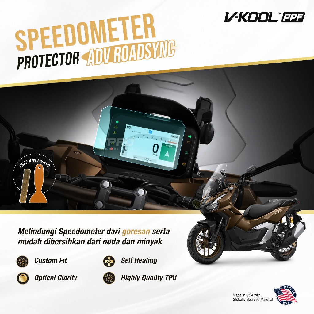 Jual VKOOL PPF Speedometer Motor Honda ADV 160 ROADSYNC | Anti Gores ...