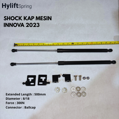 Jual Hyliftspring Shock Kap Mesin Innova 2023 Gas Spring Steel Hitam ...