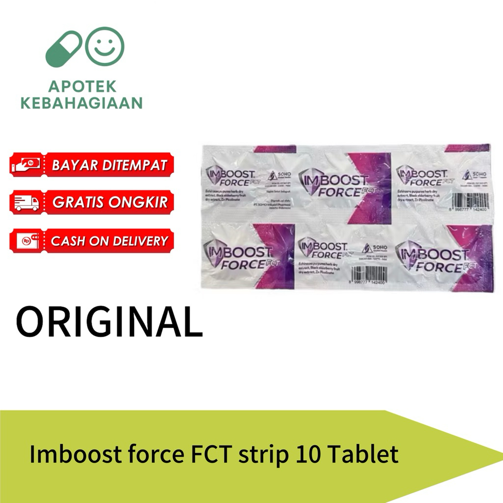 Jual Imboost Force FCT Strip Isi 10 Tablet Vitamin Suplemen | Shopee ...