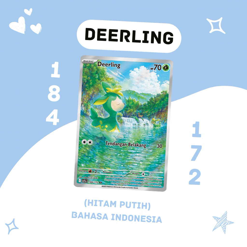 Jual Deerling AR SV11S 184/172 Pokemon TCG Indonesia | Shopee Indonesia