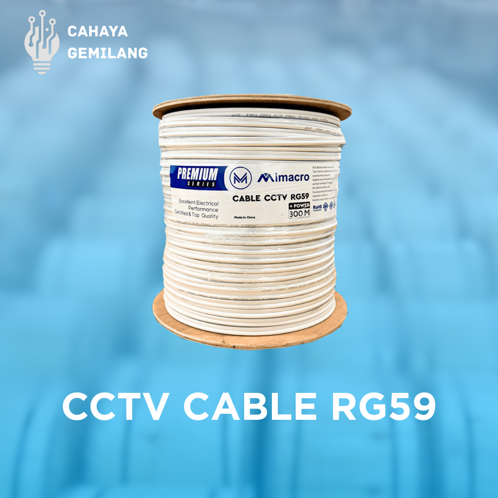 Jual Kabel CCTV RG59 Plus Power 100M & 300M | Kabel CCTV Coaxial ...