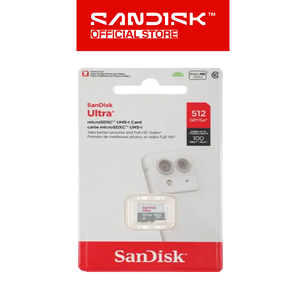 SANDISK microSDXC Ultra Card 512GB UHS-I Class 10 (Up to 100MB/s) - QUNR (3)
