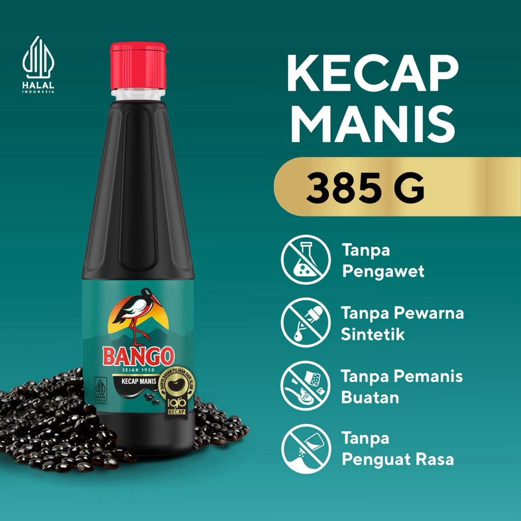 Jual KEMASAN BARU Bango Kecap Manis Botol 385 gr | Shopee Indonesia