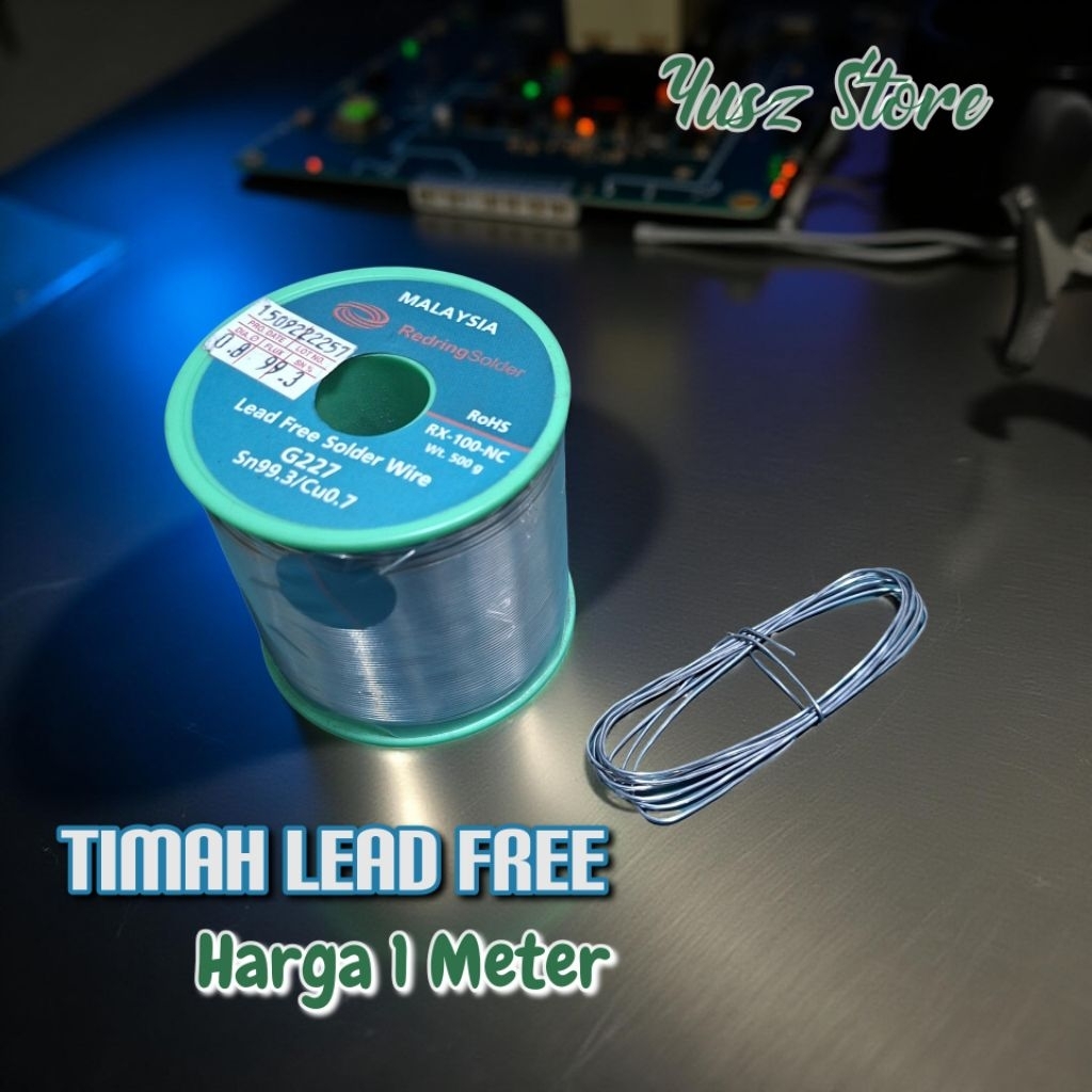 Jual Timah Lead Free Solder Wire 0,8mm Harga 1 Meter RX 100 NC | Shopee ...