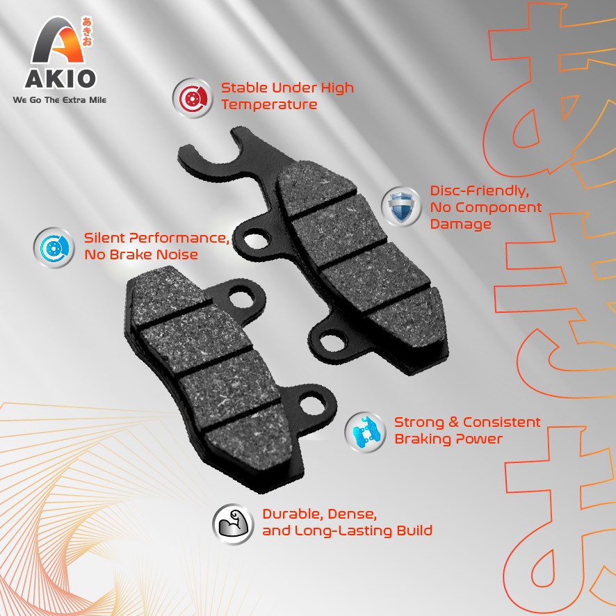Jual AKIO MC BRAKE PAD/KAMPAS REM MX | Shopee Indonesia