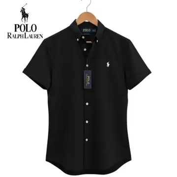 Polo Ralph Lauren Kemeja Pria Lengan Pendek Slim Fit Bordir 3D