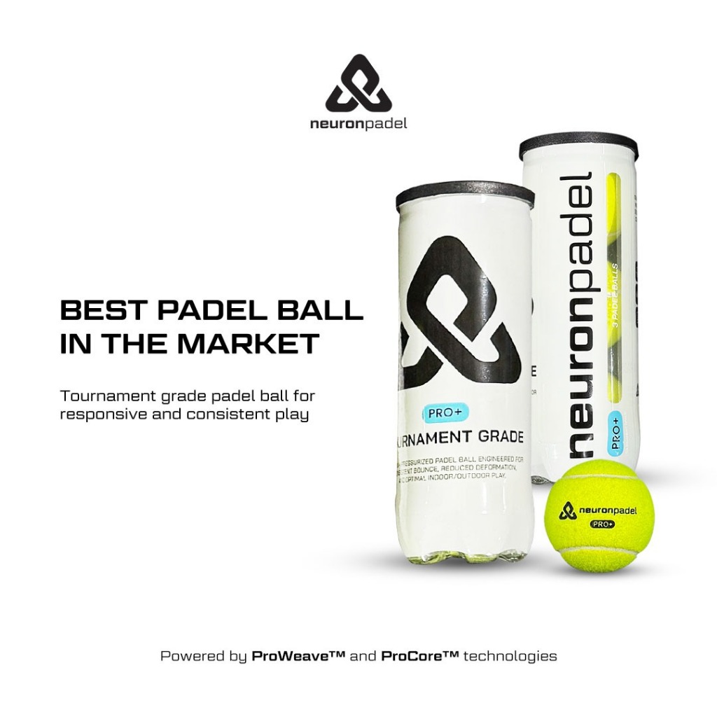 Jual Bola Padel NeuronPadel Pro+ Tournament Grade | Padel Ball Neuron ...