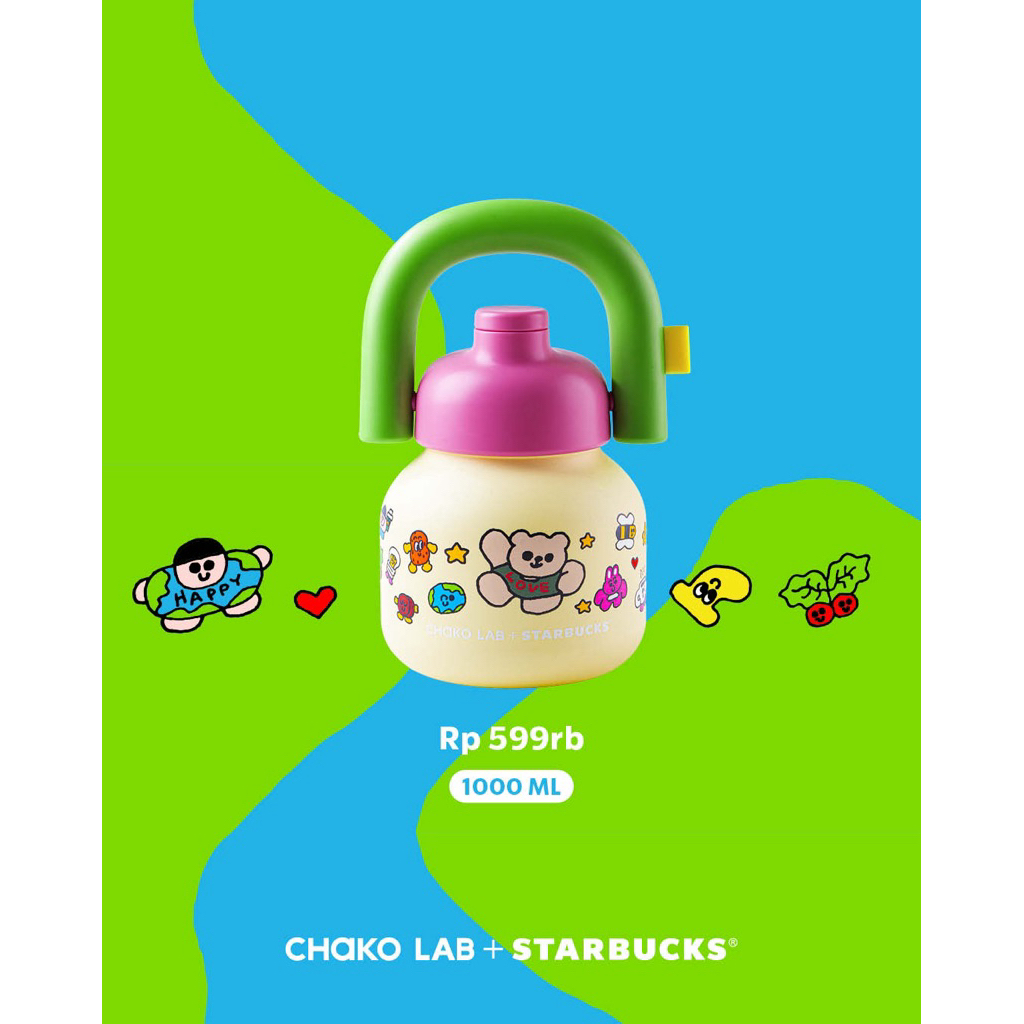 【新品未使用】Starbucks×CHAKO LAB 1L ストローボトル Jual CHAKO LAB Linlin Starbucks 1000ml | Shopee Indonesia