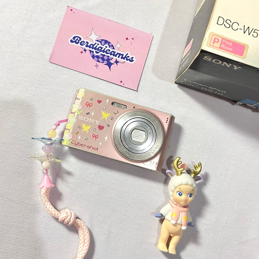 Jual digicam sony cybershot w510 pink fullset box | Shopee Indonesia
