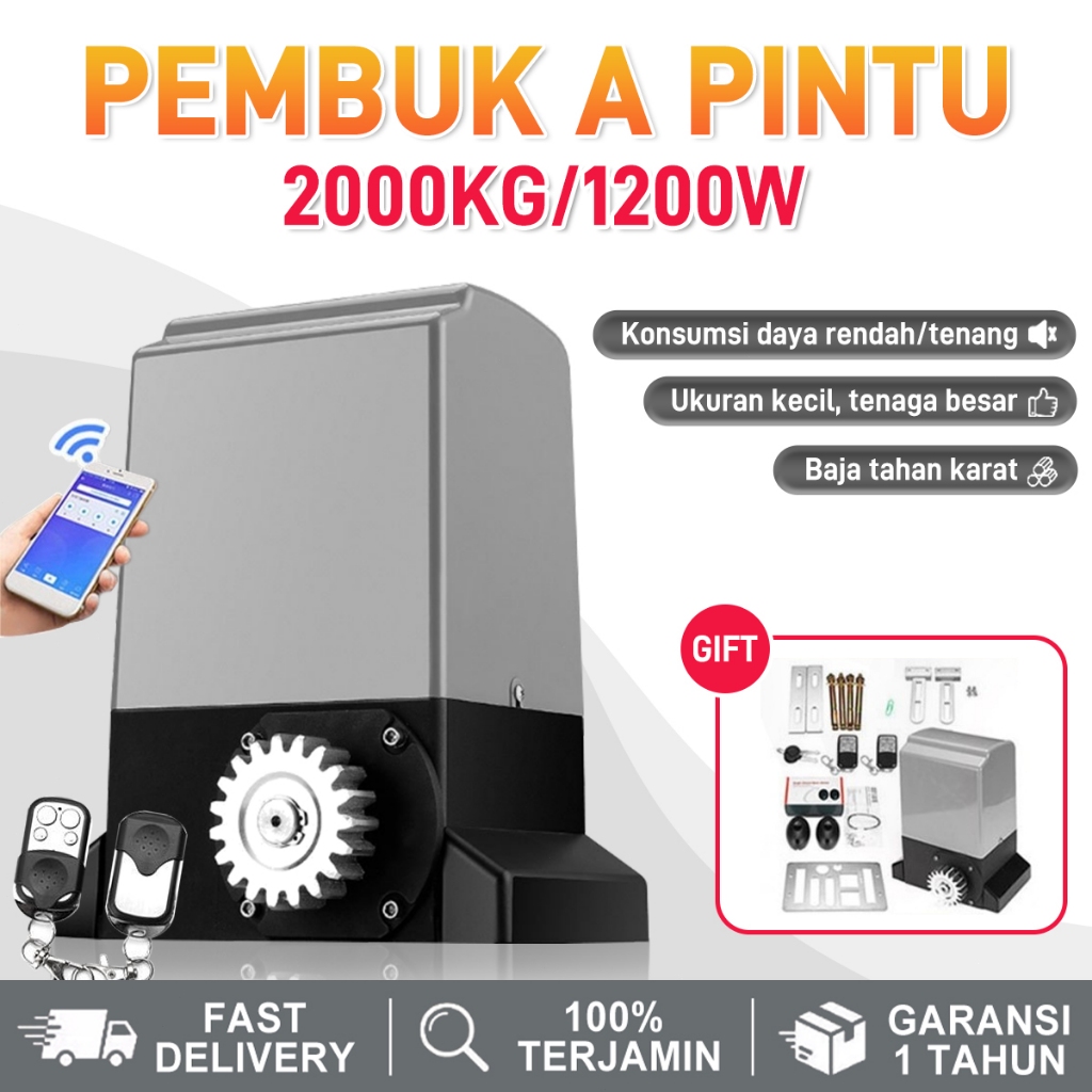 Jual Mesin pintu geser otomatis sensor inframerah 1200W menggunakan ...