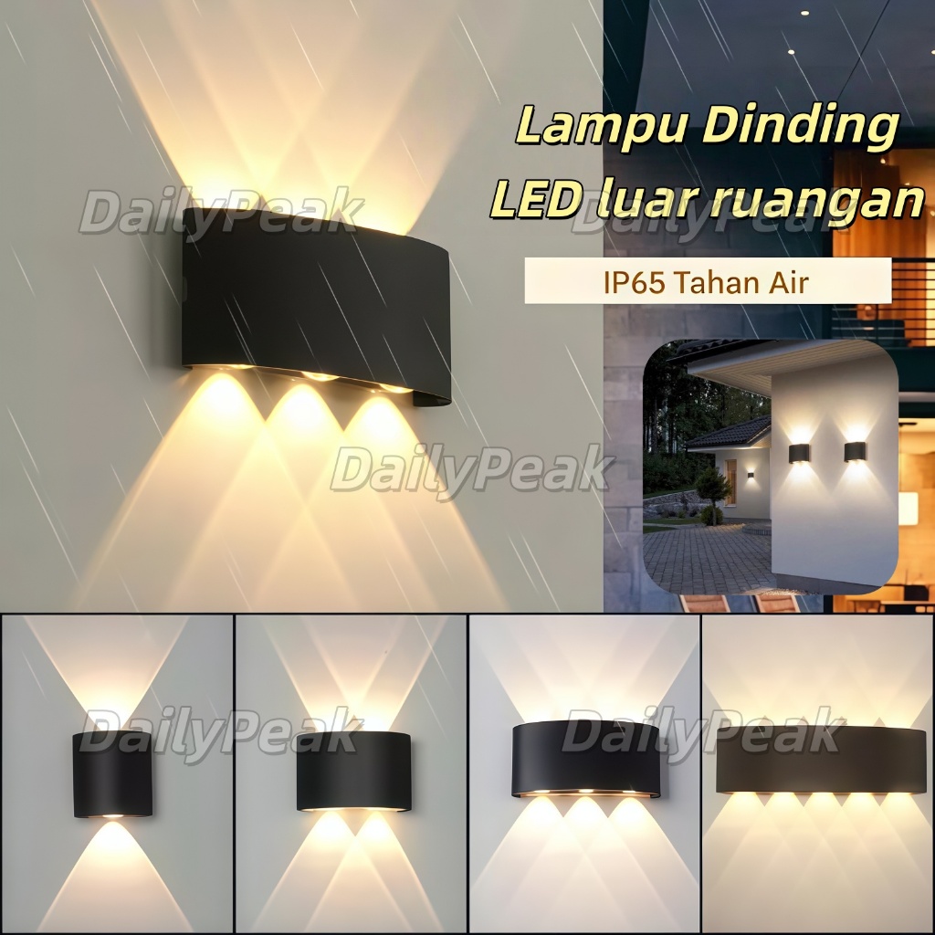 Jual Lampu Dinding LED Outdoor Indoor 2 Arah COB 2W 4W 6W 8W Minimalis ...