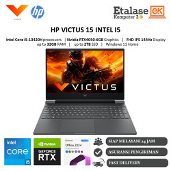 HP Victus 15 Gaming Intel i5 13420H RTX4050 Ram 32GB SSD 1TB Full HD IPS 144Hz Win 11 Mica Silver