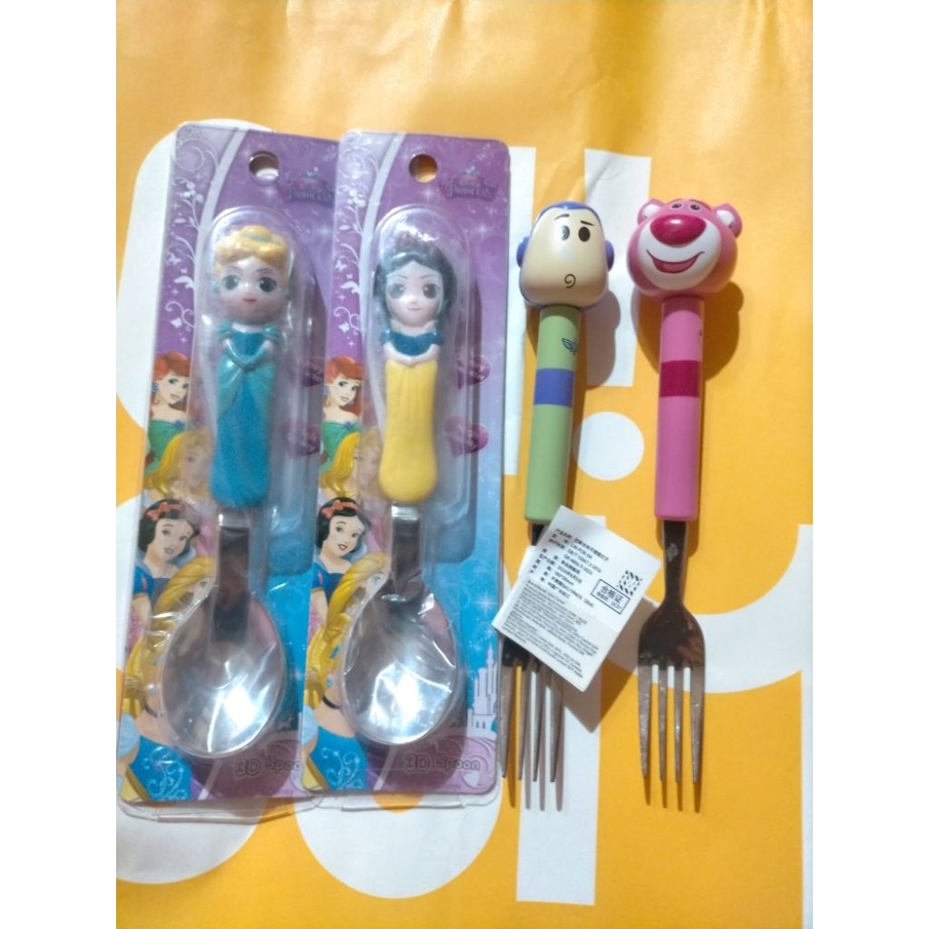 Jual oh some x Disney princess/Pixar spoon fork | Shopee Indonesia