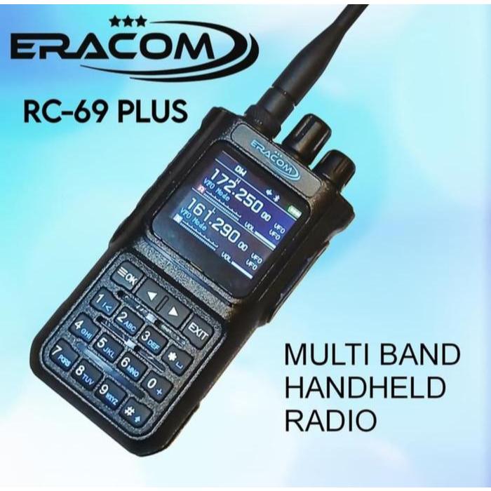 Jual Ht Eracom Rc-69 Plus Programing Bleutooth Multi Band Vhf Uhf Noaa ...