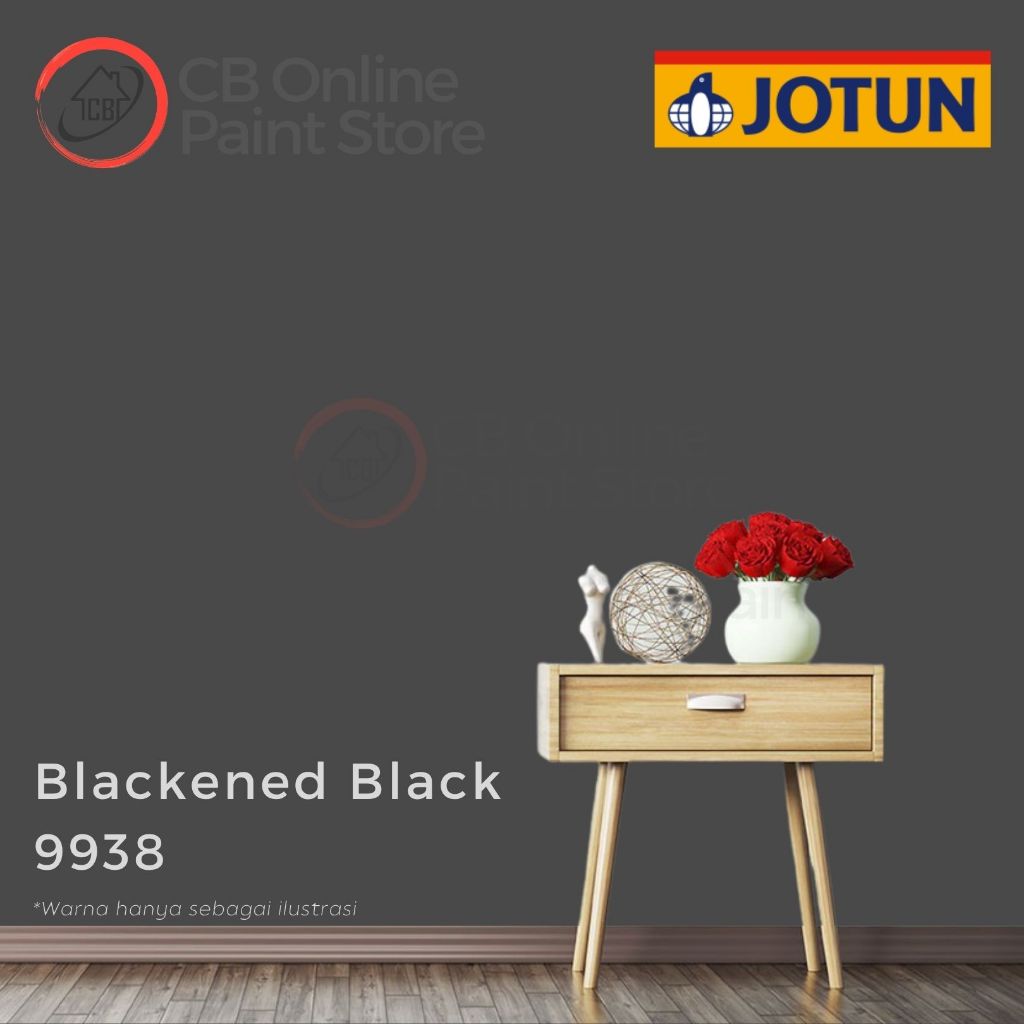 Jual CAT TEMBOK JOTUN - BLACKENED BLACK 9938 - GALON | Shopee Indonesia