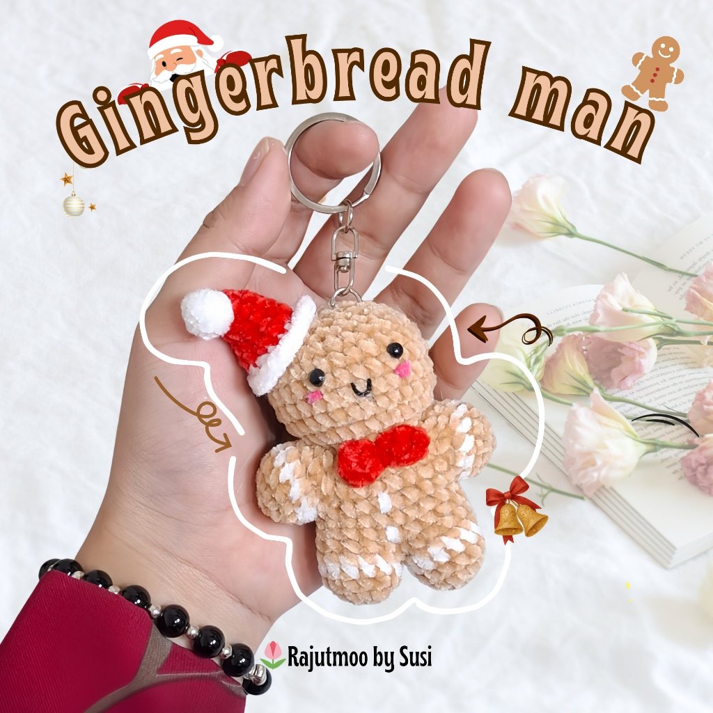 Jual Gingerbread man keychain isi 6 - Rajutmoo by Susi | Shopee Indonesia