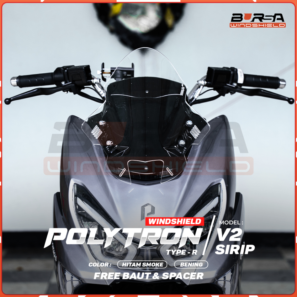 Jual Visor Windshield V2 Sirip Polytron Fox-r | Shopee Indonesia
