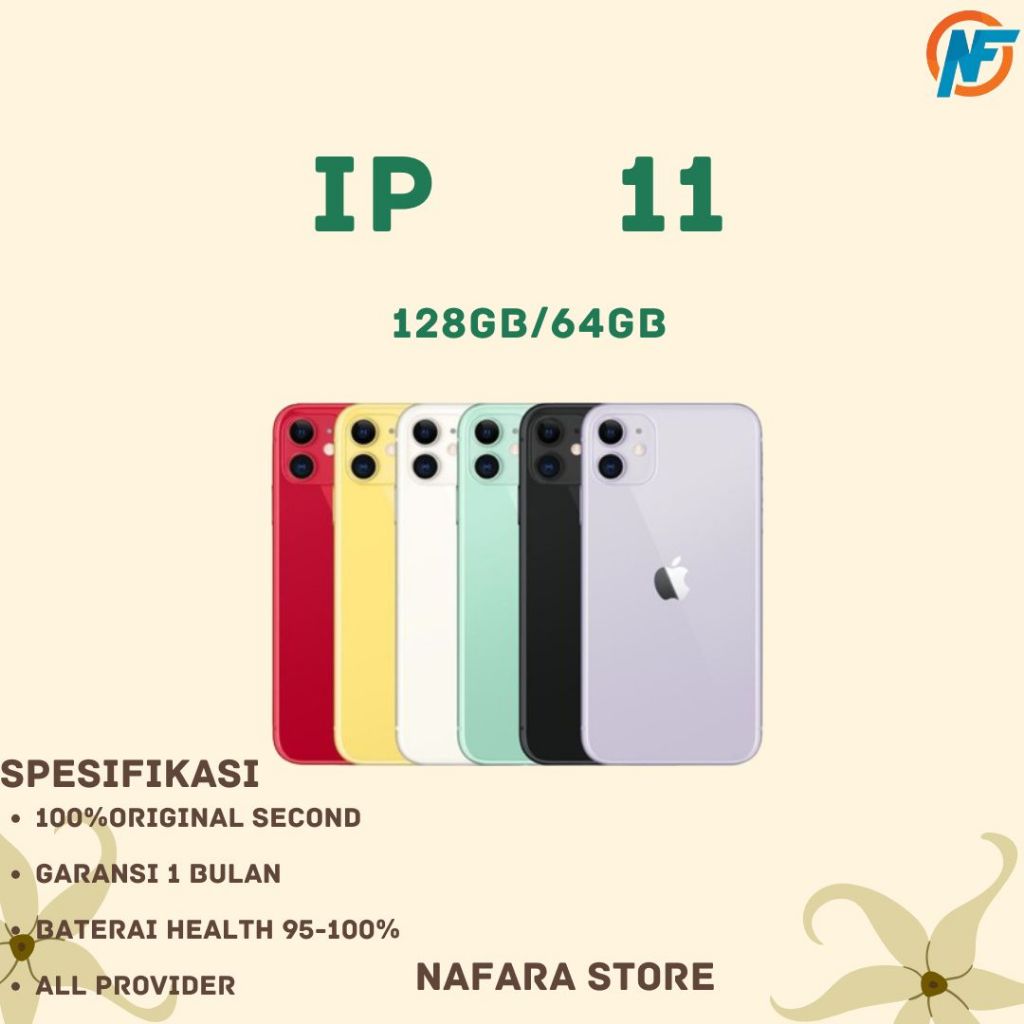Jual IP 11 256GB / 128GB / 64GB SECOND Original 100% Mulus Fullset No ...