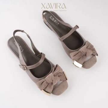 Xavira Ivora Sepatu Import Wanita Flat Shoes Lepes Kerja Kuliah Kantor Lepes Harian Santai