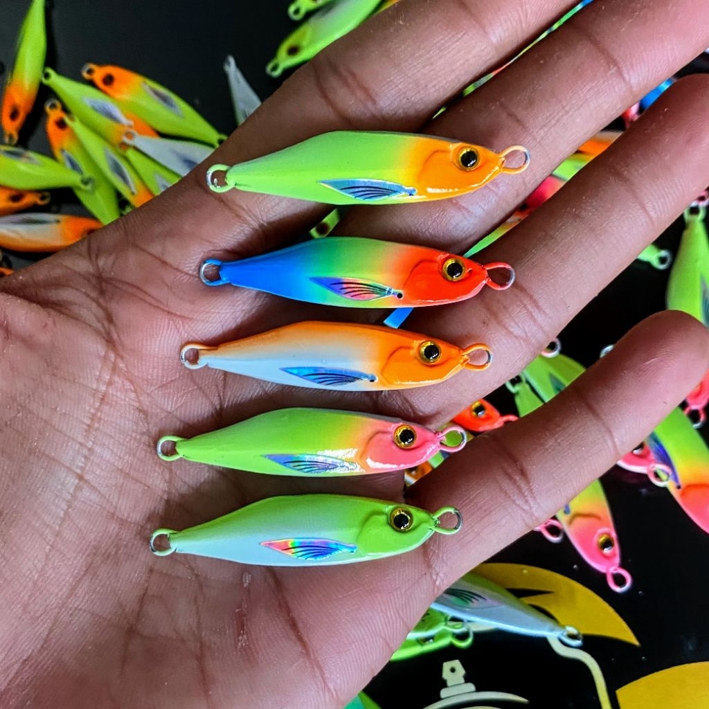 Jual GROSIR micro Jig Tetra 7,10,15 gram Non GID Candy Color | Shopee ...