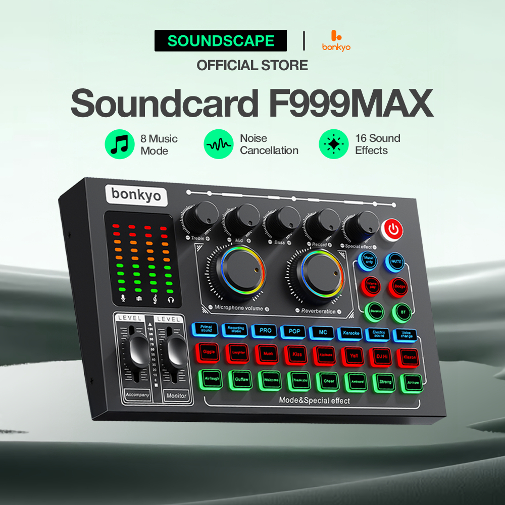 Jual Soundscape bonkyo COD F999MAX live soundcard Dedicated sound card ...