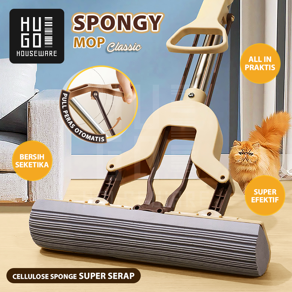 Jual Hugo Houseware Alat Pel Lantai Karet Spons Ultra Mop Spongy Tarik ...